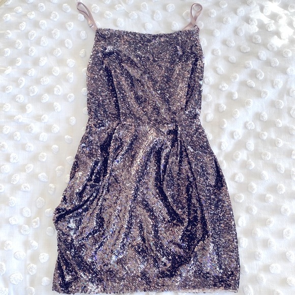 Stunning ALL SAINTS Velutina strap sequin dress 💎 - Picture 2 of 8